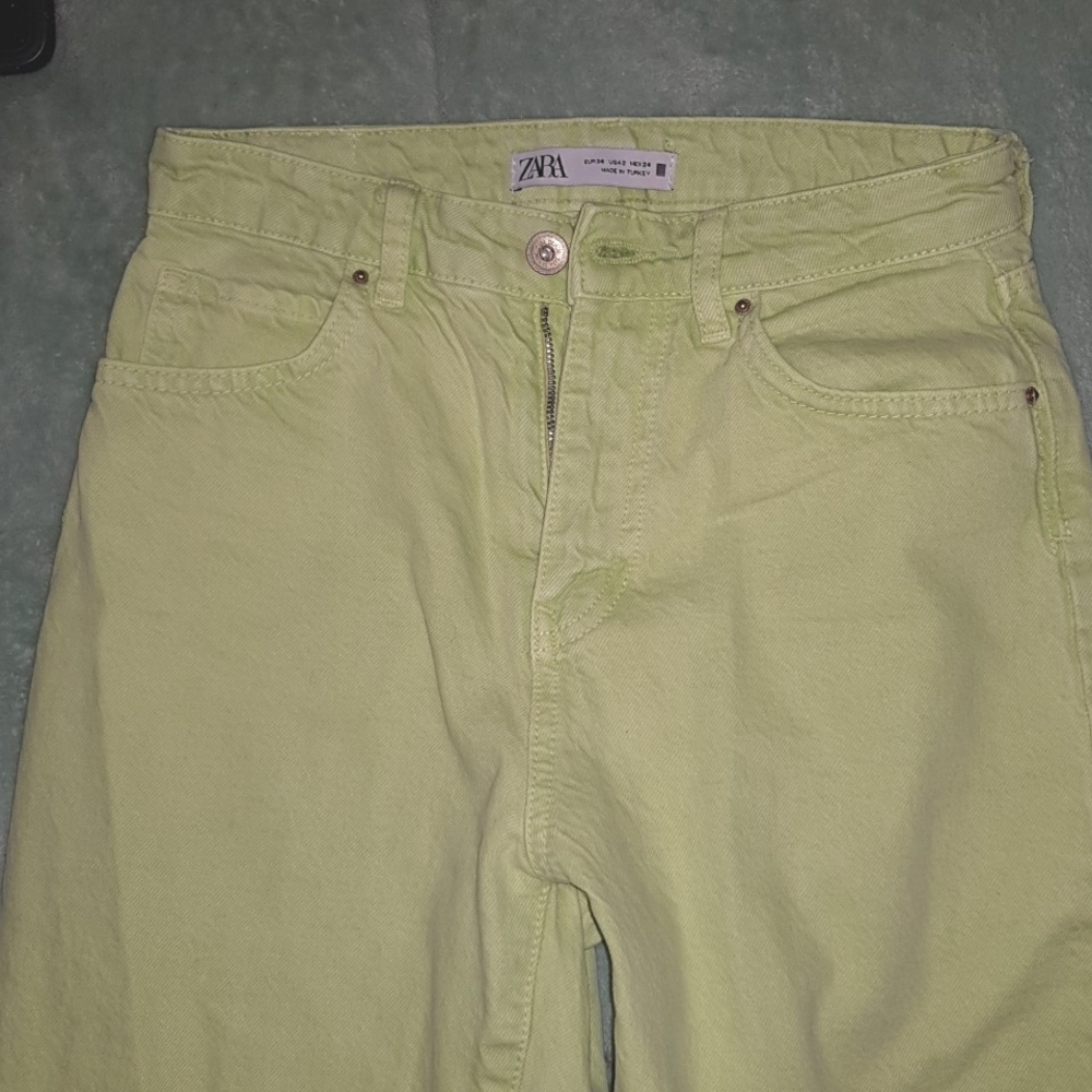 Zara green jeans